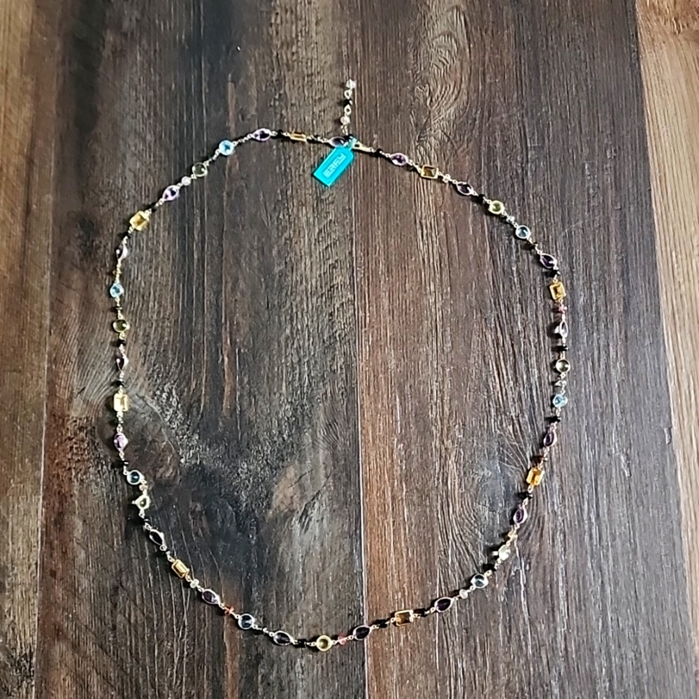 Effy 14KY Multi Gemstone necklace